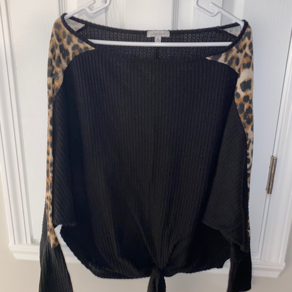 black oversized sweater